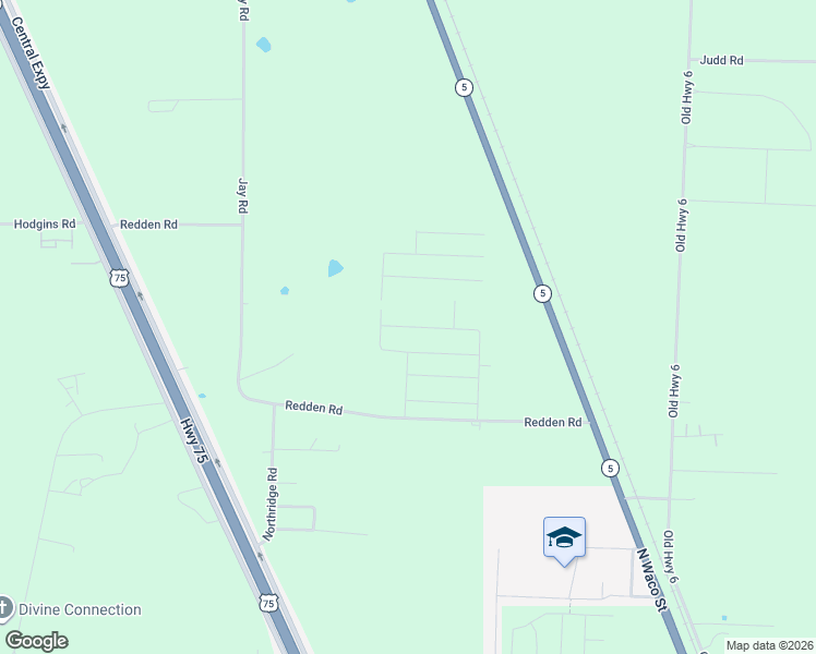 map of restaurants, bars, coffee shops, grocery stores, and more near in Van Alstyne