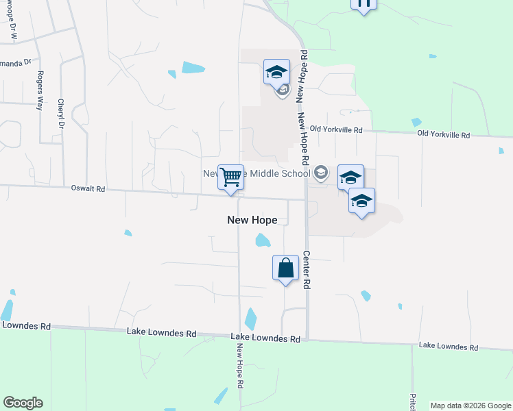 map of restaurants, bars, coffee shops, grocery stores, and more near in New Hope