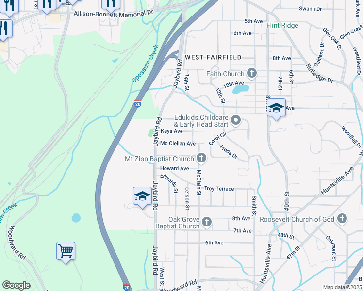 map of restaurants, bars, coffee shops, grocery stores, and more near 3907 Keys Avenue in Brighton