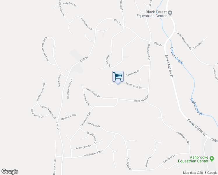 map of restaurants, bars, coffee shops, grocery stores, and more near 3183 Montcastle Drive in Aiken