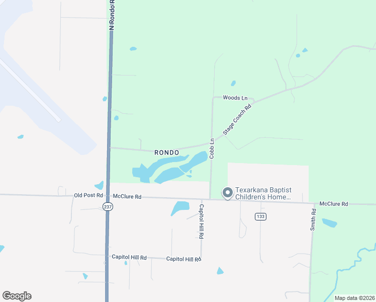 map of restaurants, bars, coffee shops, grocery stores, and more near 4388 Old Post Road in Texarkana