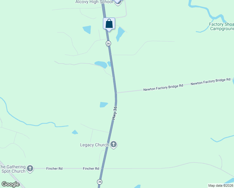 map of restaurants, bars, coffee shops, grocery stores, and more near 13 Newton Factory Bridge Road in Covington