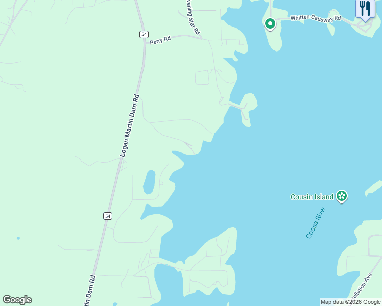 map of restaurants, bars, coffee shops, grocery stores, and more near 270 Frankies Road in Vincent