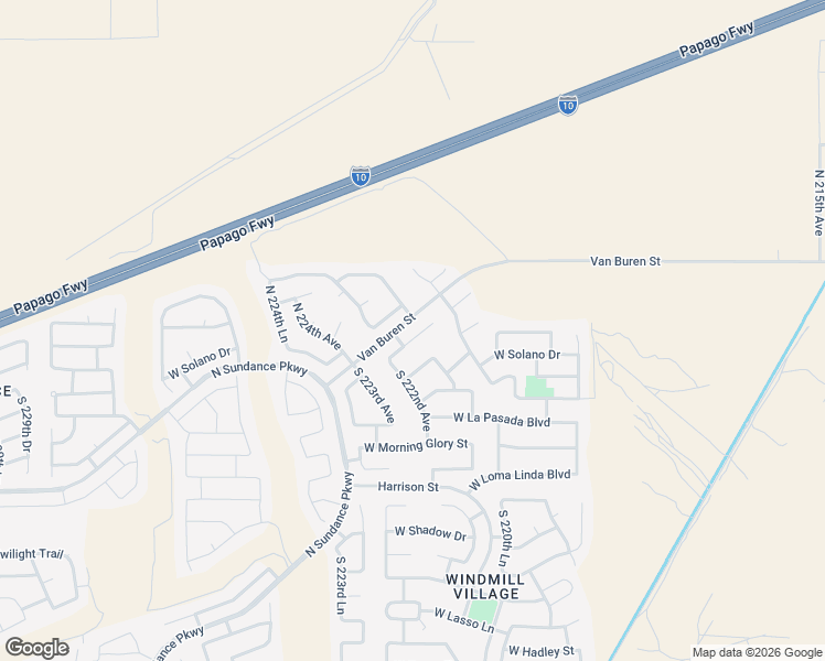 map of restaurants, bars, coffee shops, grocery stores, and more near 22200 West Cantilever Street in Buckeye