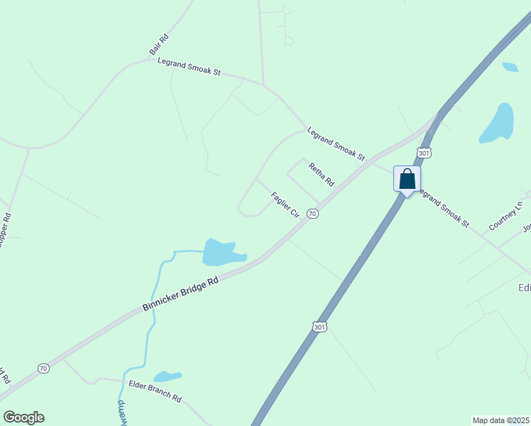 map of restaurants, bars, coffee shops, grocery stores, and more near 127 Brigadier Lane in Orangeburg