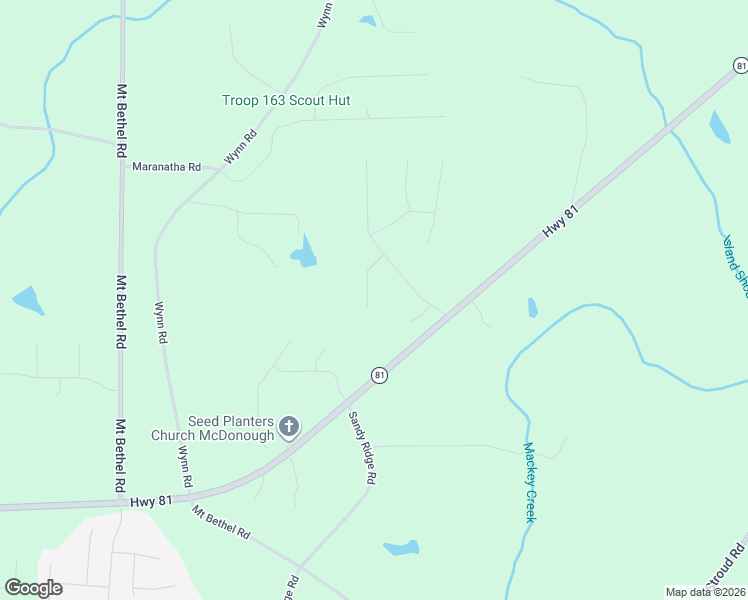 map of restaurants, bars, coffee shops, grocery stores, and more near 1027 Macarthur Court in McDonough