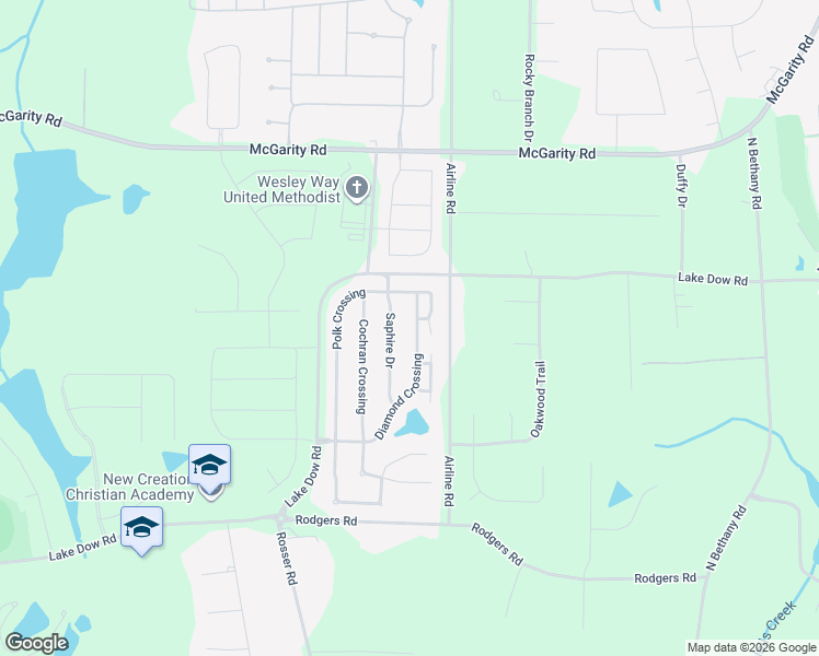 map of restaurants, bars, coffee shops, grocery stores, and more near 1256 Dora Drive in McDonough