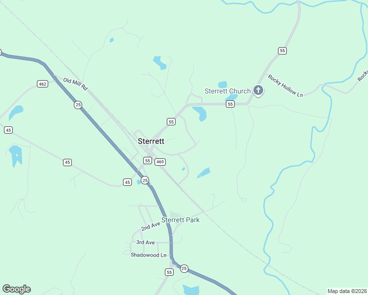 map of restaurants, bars, coffee shops, grocery stores, and more near 255 Sun Valley Circle in Sterrett