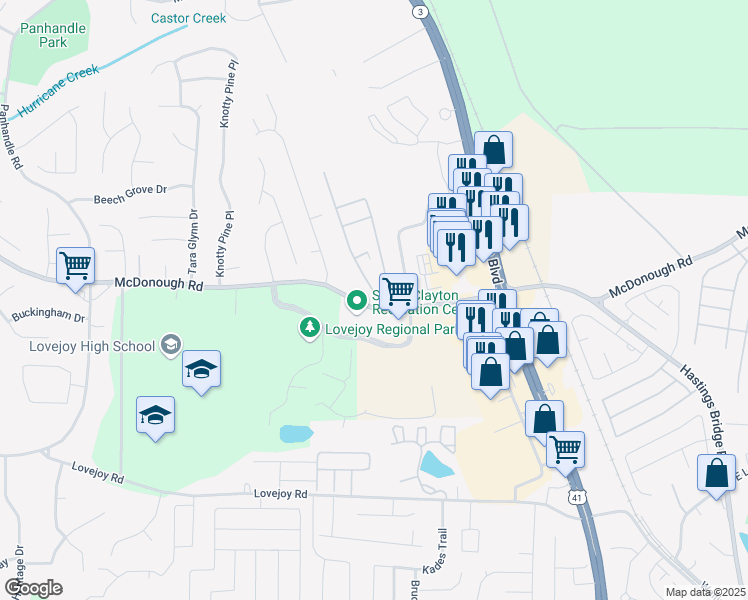 map of restaurants, bars, coffee shops, grocery stores, and more near 11265 Aliyah Drive in Hampton