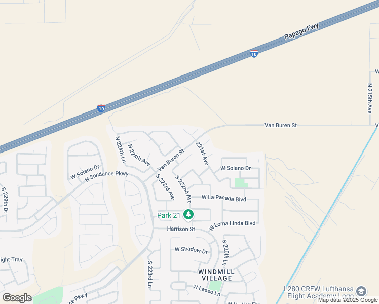 map of restaurants, bars, coffee shops, grocery stores, and more near 22200 West Cantilever Street in Buckeye