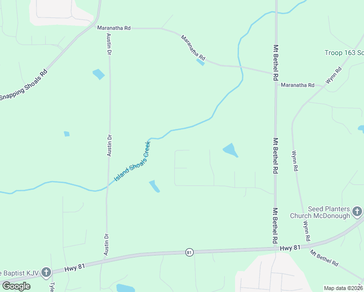 map of restaurants, bars, coffee shops, grocery stores, and more near 547 Barhams Ridge Drive in McDonough