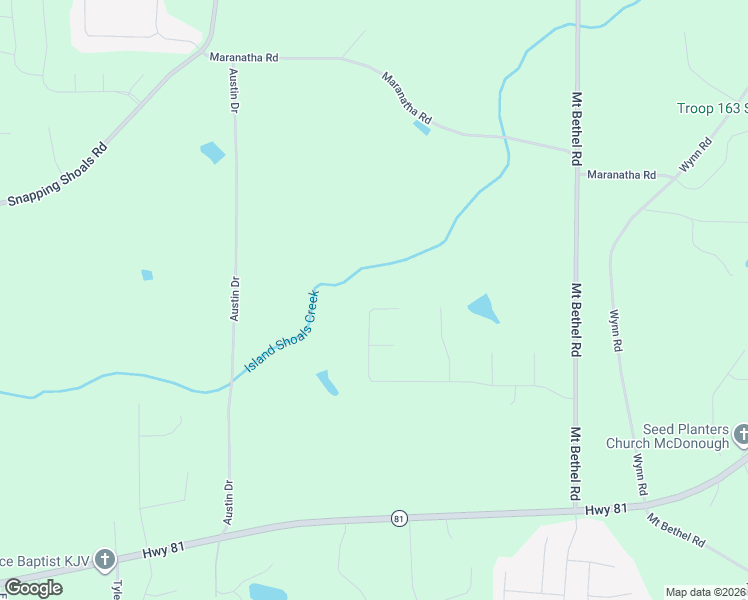map of restaurants, bars, coffee shops, grocery stores, and more near 547 Barhams Ridge Drive in McDonough