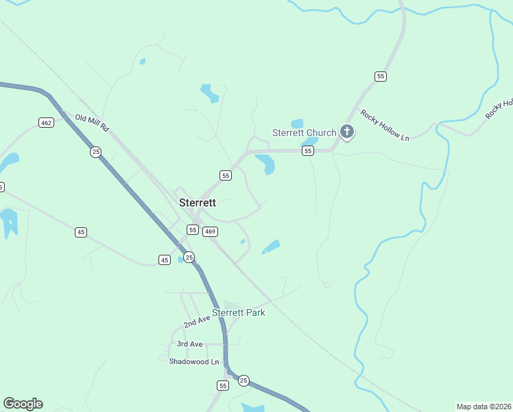 map of restaurants, bars, coffee shops, grocery stores, and more near 255 Sun Valley Circle in Sterrett