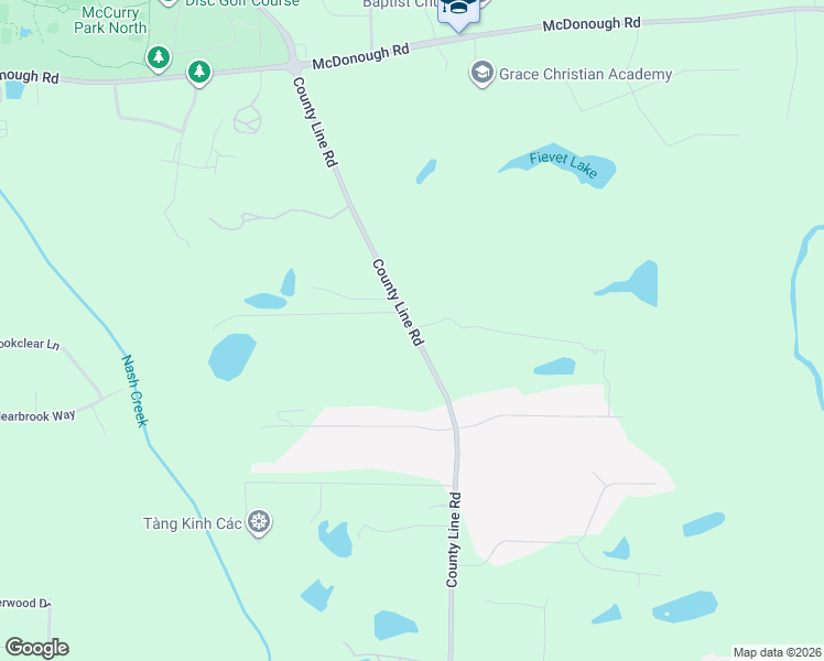 map of restaurants, bars, coffee shops, grocery stores, and more near 252 County Line Road in Fayetteville