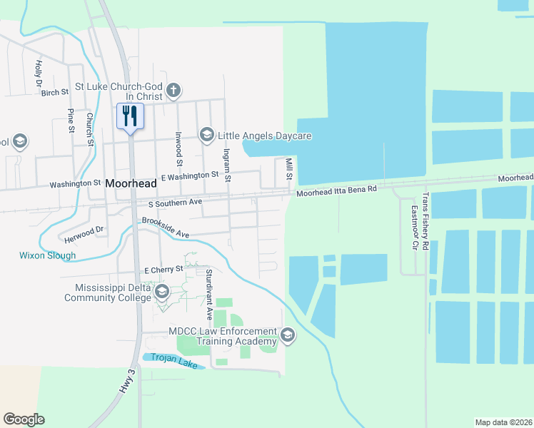 map of restaurants, bars, coffee shops, grocery stores, and more near 904 Maple Street in Moorhead