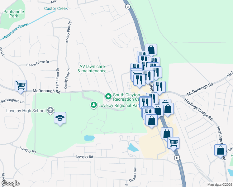 map of restaurants, bars, coffee shops, grocery stores, and more near 11281 Aliyah Drive in Hampton