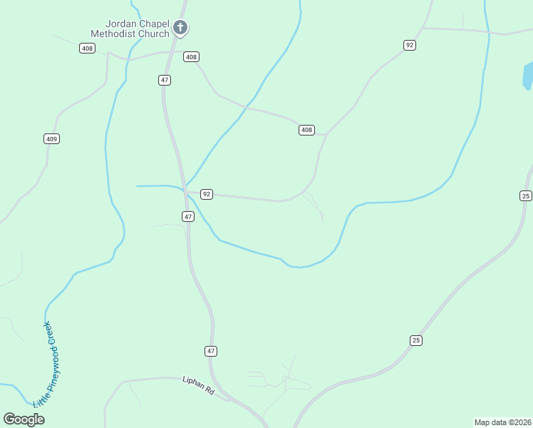 map of restaurants, bars, coffee shops, grocery stores, and more near 10989 County Road 92 in Newell
