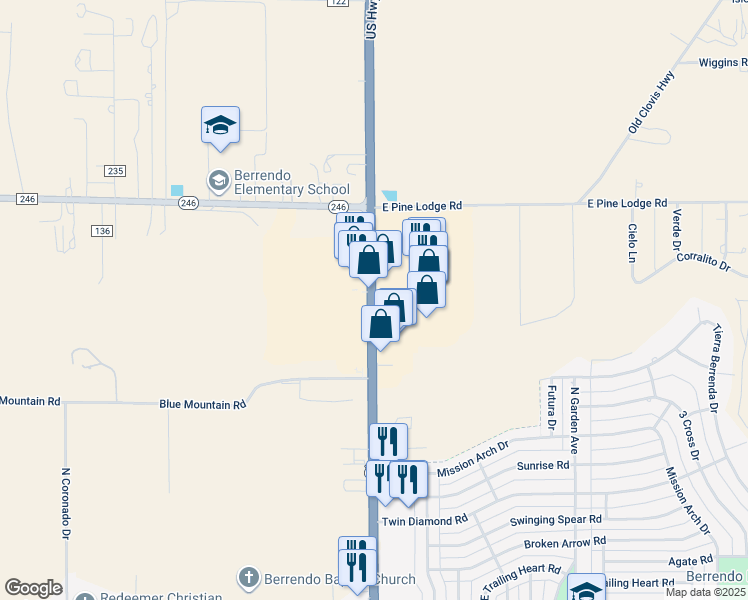map of restaurants, bars, coffee shops, grocery stores, and more near 4501 North Main Street in Roswell