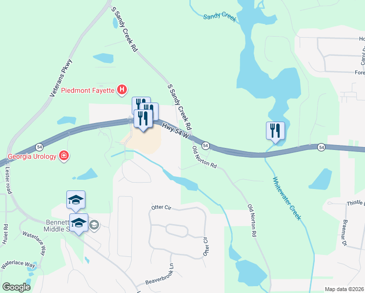 map of restaurants, bars, coffee shops, grocery stores, and more near 103 Old Norton Road in Fayetteville