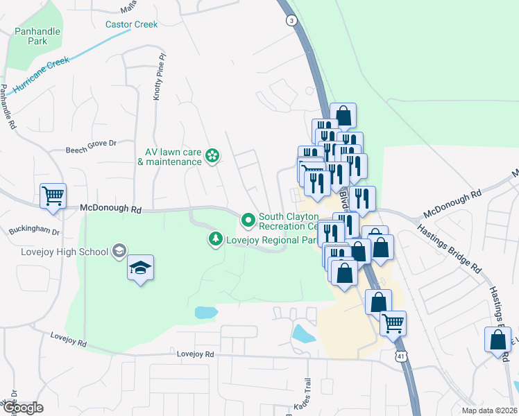 map of restaurants, bars, coffee shops, grocery stores, and more near 11244 Aliyah Drive in Hampton