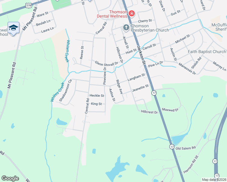 map of restaurants, bars, coffee shops, grocery stores, and more near 919 Ridge Avenue in Thomson
