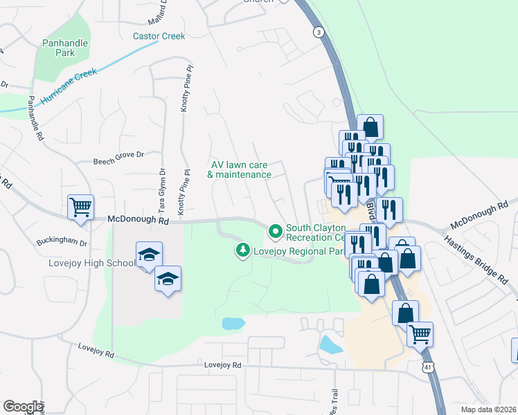 map of restaurants, bars, coffee shops, grocery stores, and more near 11187 Shannon Circle in Hampton
