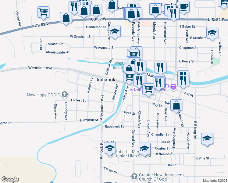 200 Jackson Street, Indianola MS Walk Score