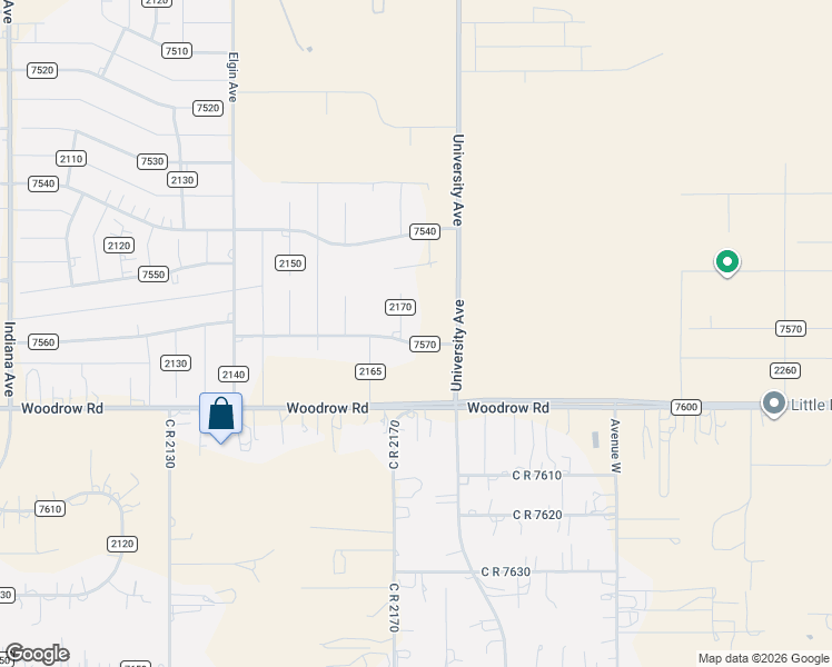 map of restaurants, bars, coffee shops, grocery stores, and more near 15904 County Road 2170 in Lubbock
