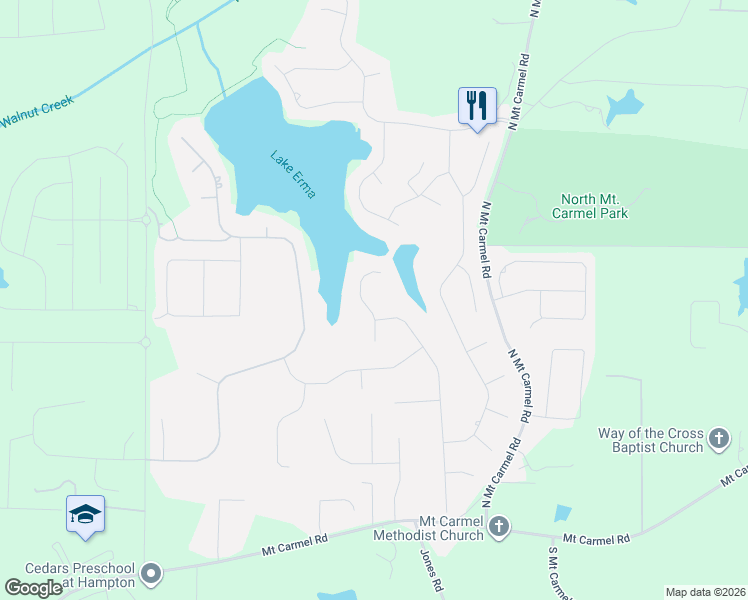 map of restaurants, bars, coffee shops, grocery stores, and more near 1705 Signature Court in Hampton