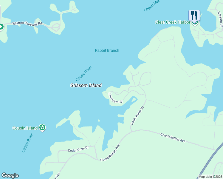 map of restaurants, bars, coffee shops, grocery stores, and more near 386 Lakeview Circle in Alpine