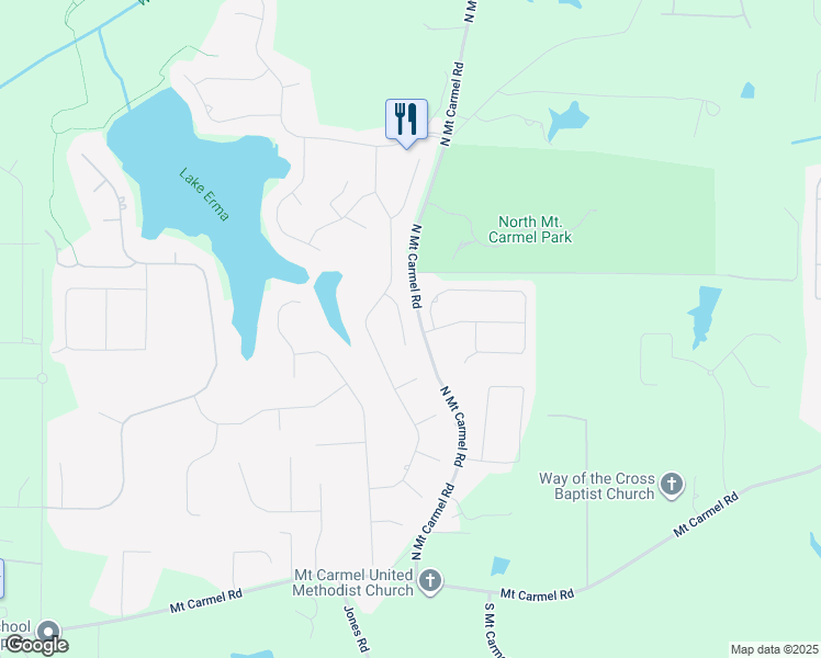 map of restaurants, bars, coffee shops, grocery stores, and more near 513 Casuarina Concourse in Hampton