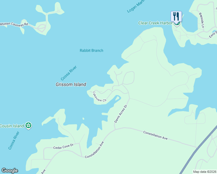 map of restaurants, bars, coffee shops, grocery stores, and more near 118 Waters Edge Drive in Alpine