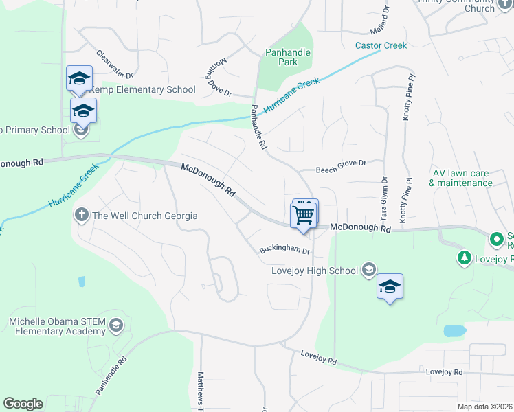 map of restaurants, bars, coffee shops, grocery stores, and more near 1435 Pebble Ridge Lane in Hampton