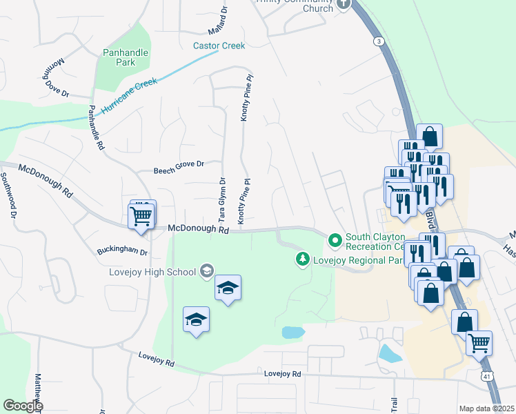 map of restaurants, bars, coffee shops, grocery stores, and more near 1690 Cotton Wood Court in Hampton