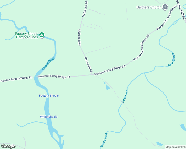 map of restaurants, bars, coffee shops, grocery stores, and more near 1301 McDonald Road in Covington