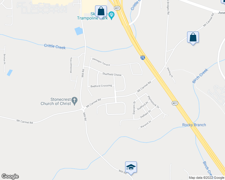 map of restaurants, bars, coffee shops, grocery stores, and more near 113 Rowanshyre Way in McDonough
