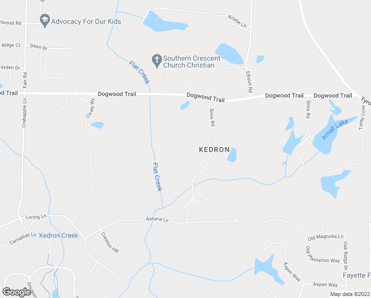 map of restaurants, bars, coffee shops, grocery stores, and more near 167 Sims Road in Tyrone