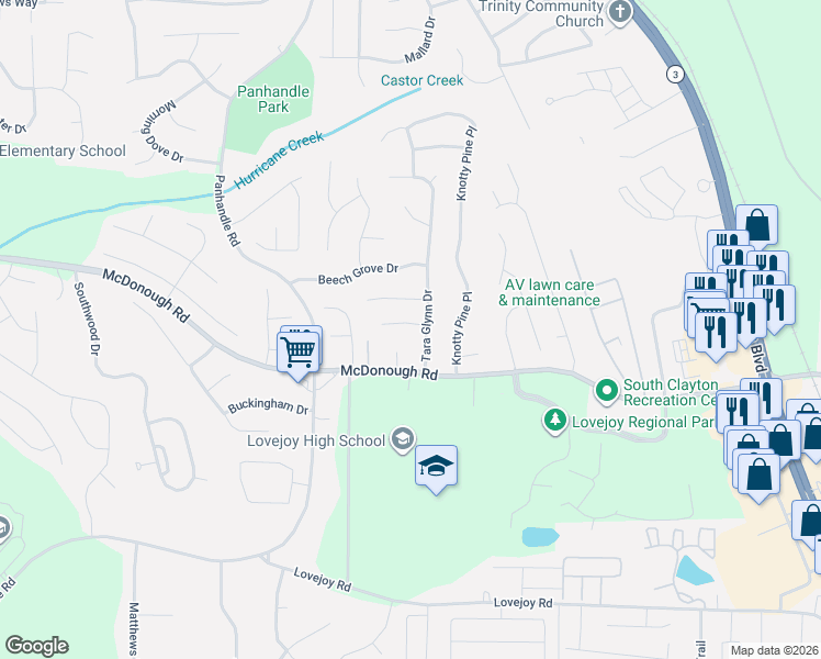 map of restaurants, bars, coffee shops, grocery stores, and more near 1613 Glynn Court in Hampton