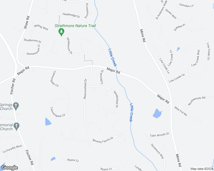 map of restaurants, bars, coffee shops, grocery stores, and more near 102 Sandisfield Drive in Sharpsburg