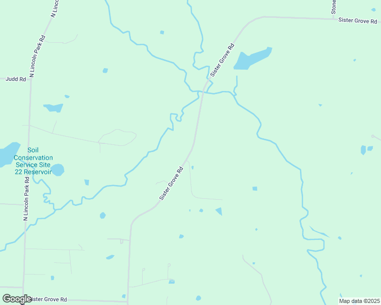 map of restaurants, bars, coffee shops, grocery stores, and more near Sister Grove Road in Van Alstyne