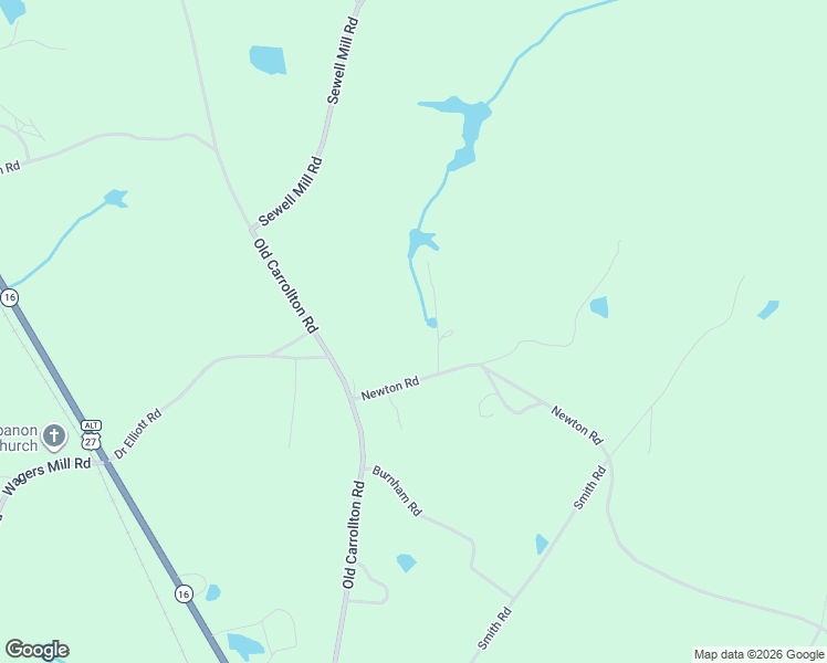 map of restaurants, bars, coffee shops, grocery stores, and more near 759 Newton Road in Newnan