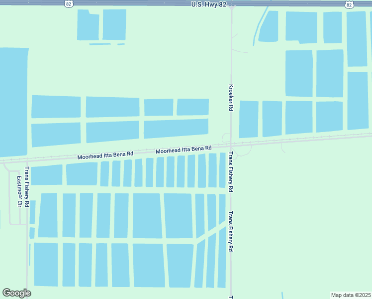 map of restaurants, bars, coffee shops, grocery stores, and more near Moorhead Itta Bena Road in Moorhead
