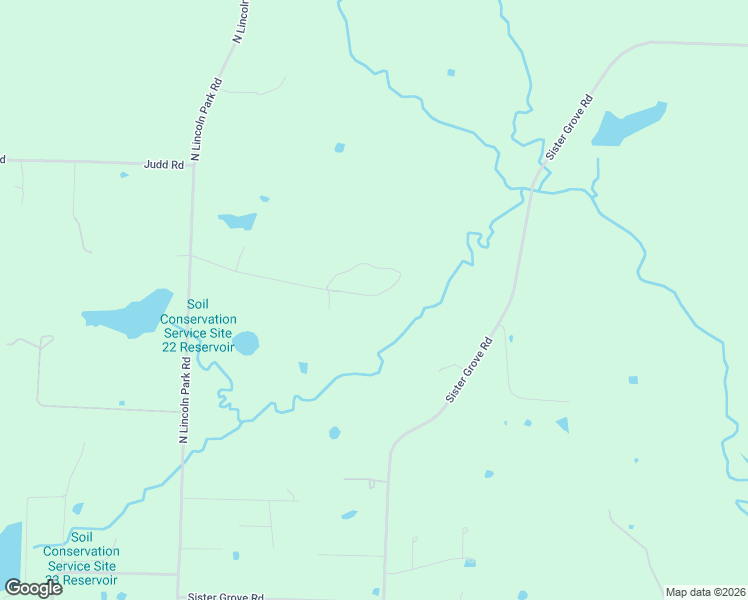 map of restaurants, bars, coffee shops, grocery stores, and more near 1878 North Lincoln Park Road in Van Alstyne