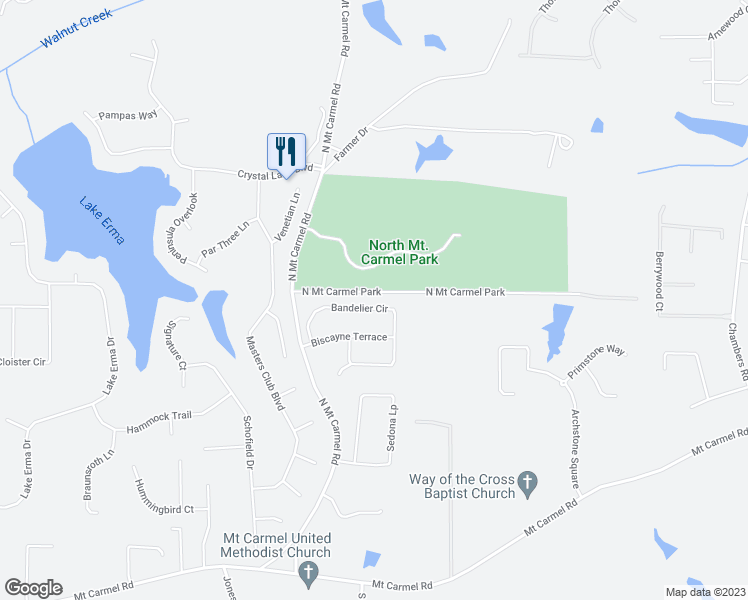 map of restaurants, bars, coffee shops, grocery stores, and more near 263 Bandelier Circle in Hampton