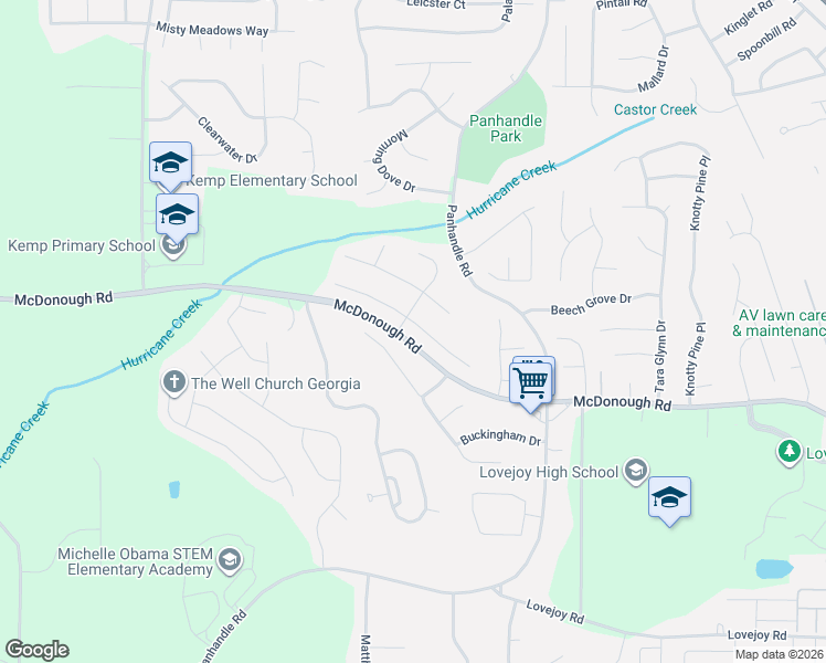 map of restaurants, bars, coffee shops, grocery stores, and more near 1363 Pebble Ridge Lane in Hampton