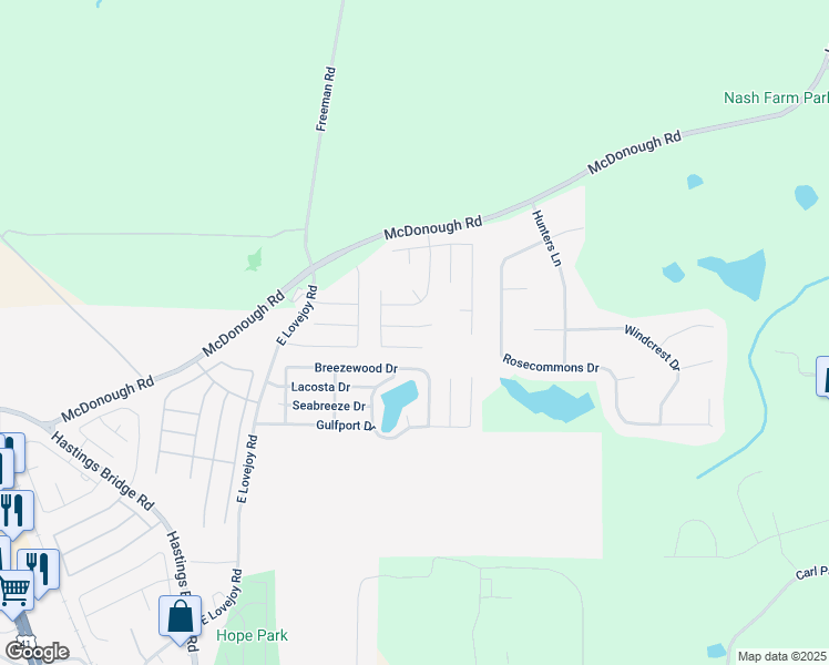 map of restaurants, bars, coffee shops, grocery stores, and more near 2647 Calvary Drive in Hampton