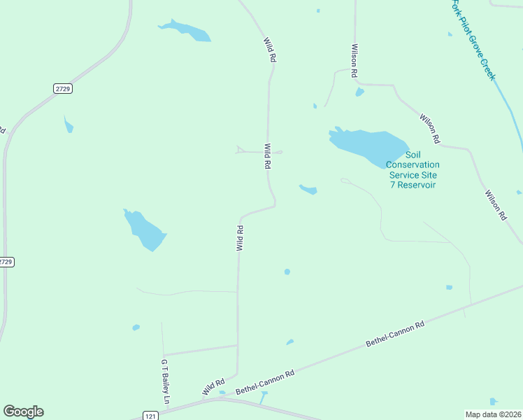 map of restaurants, bars, coffee shops, grocery stores, and more near 925 Wild Road in Van Alstyne