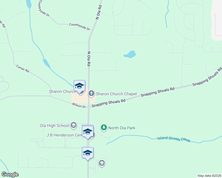 map of restaurants, bars, coffee shops, grocery stores, and more near 574 North Ola Road in McDonough
