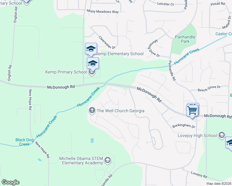 map of restaurants, bars, coffee shops, grocery stores, and more near 1171 Paris Drive in Hampton