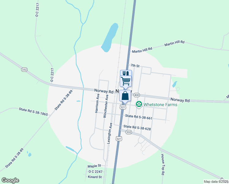 map of restaurants, bars, coffee shops, grocery stores, and more near in Norway